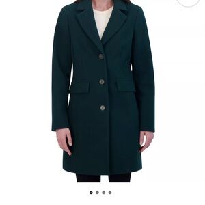 HFX Chic Forest Green Women's Blazer/coat easy on-easy off lightweight Peacoat.